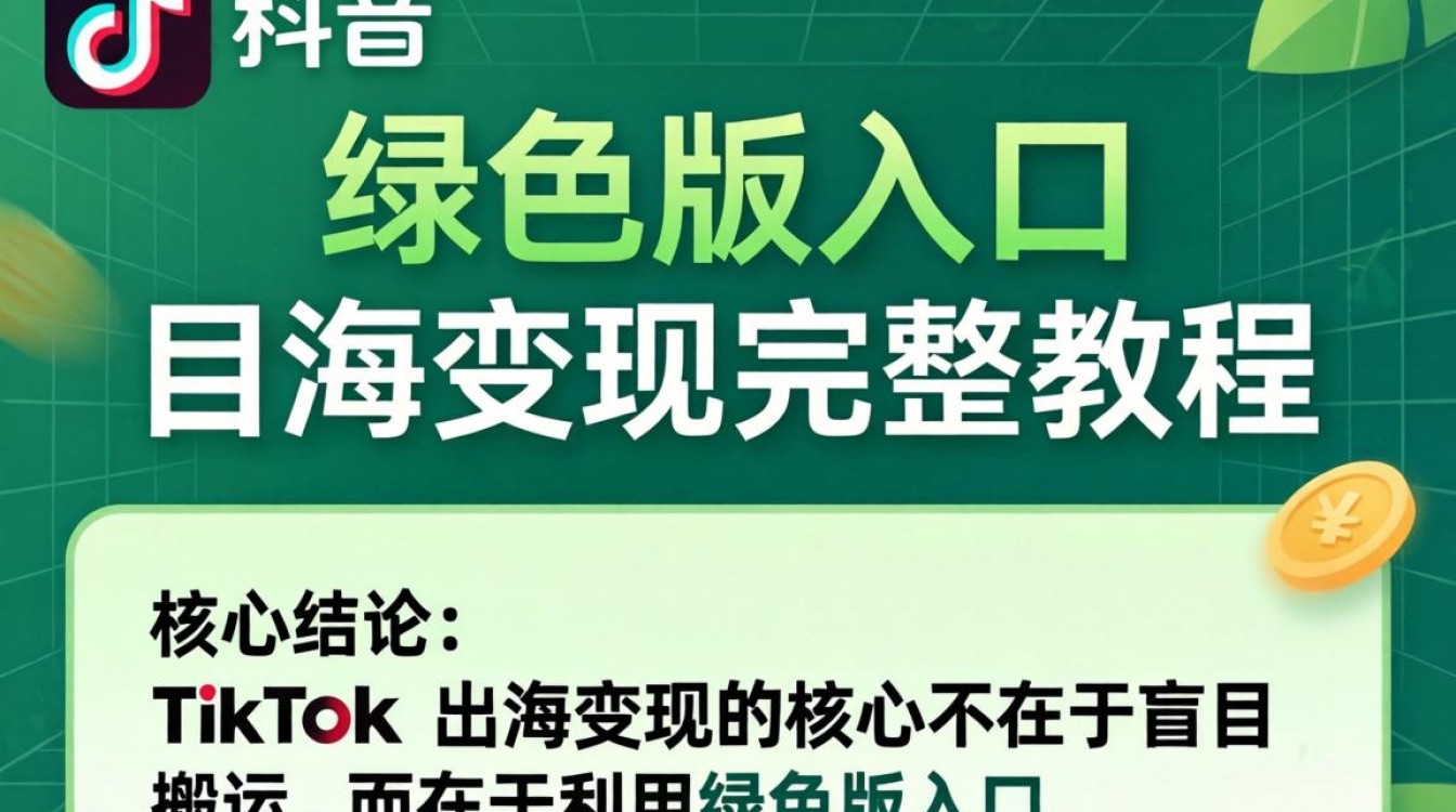 TikTok 绿色版怎么下载和出海变现