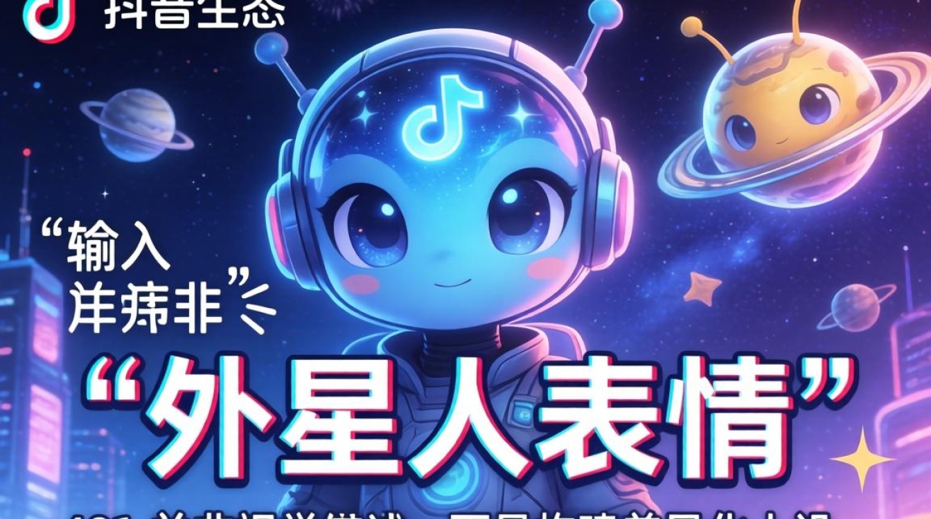 抖音输入外星人表情教程及商业化持续收入技巧