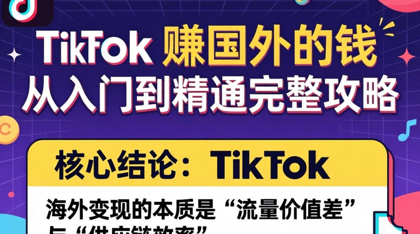 TikTok 赚国外的钱从入门到精通完整攻略