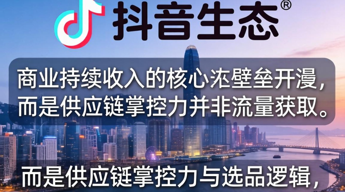 抖音找供应链人员技巧与商业化持续收入