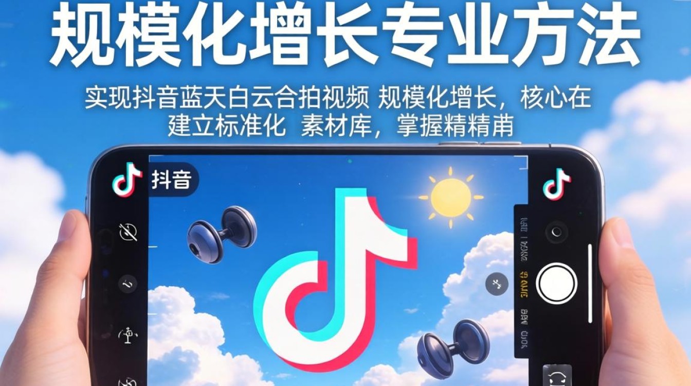 抖音蓝天白云怎么合拍的