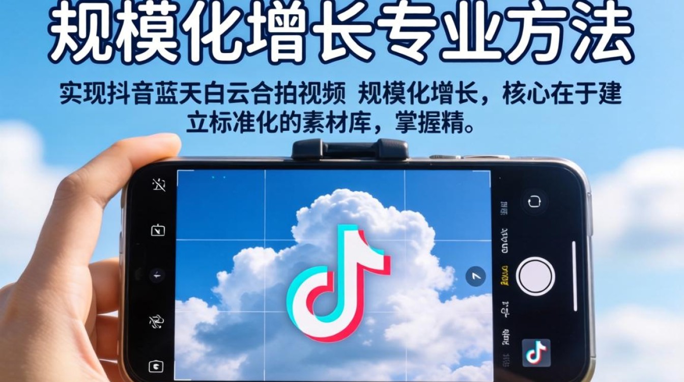 抖音蓝天白云怎么合拍的