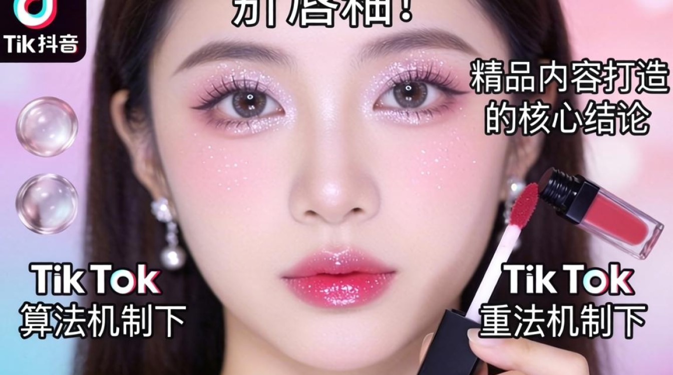 视频剪辑闪粉唇釉tiktok怎么做