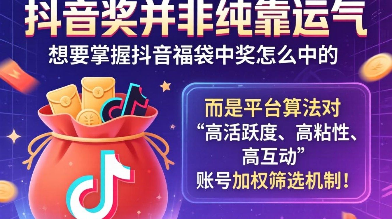 抖音福袋中奖怎么中的