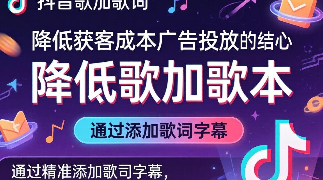 抖音加歌词降低获客成本广告投放