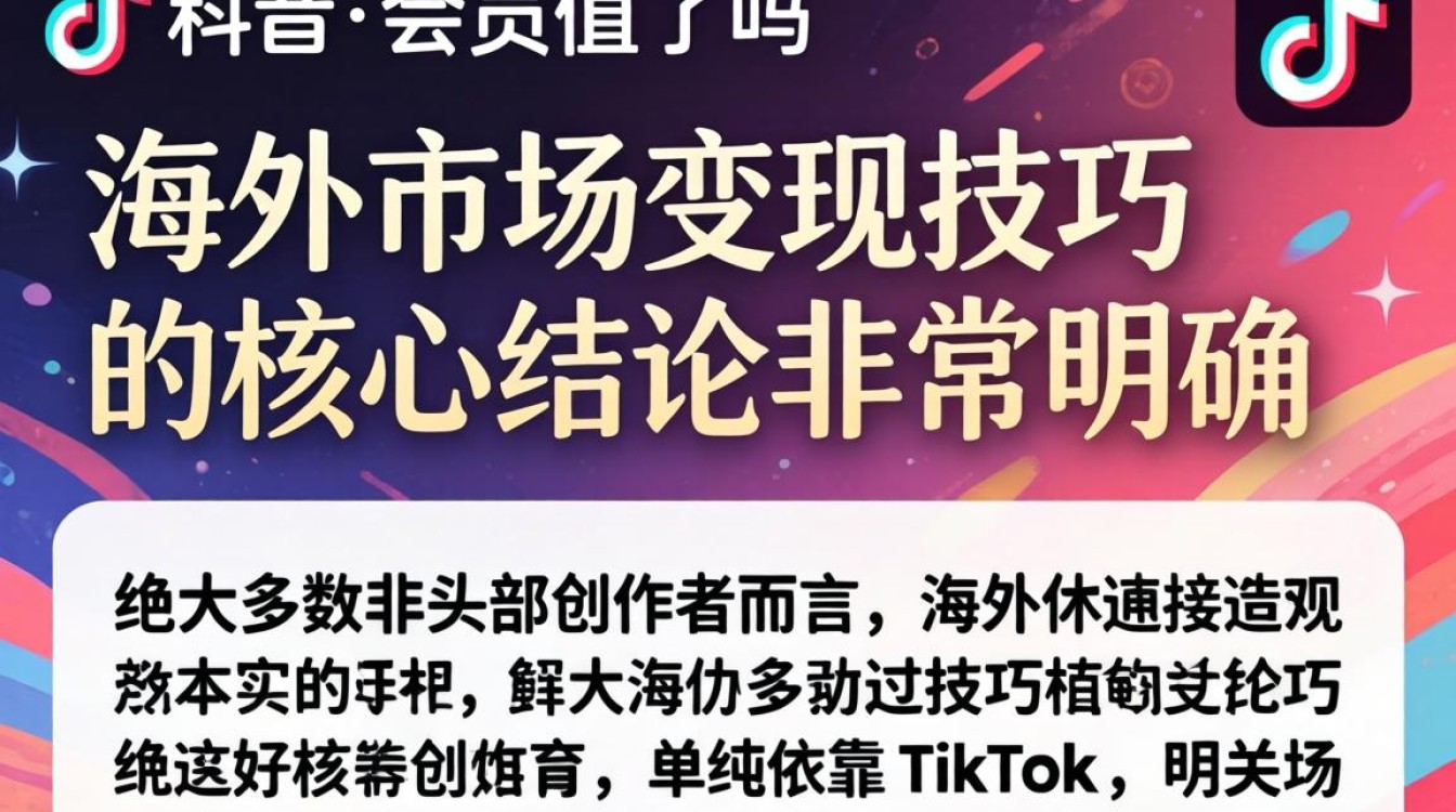 海外变现技巧与 TikTok 会员费是多少