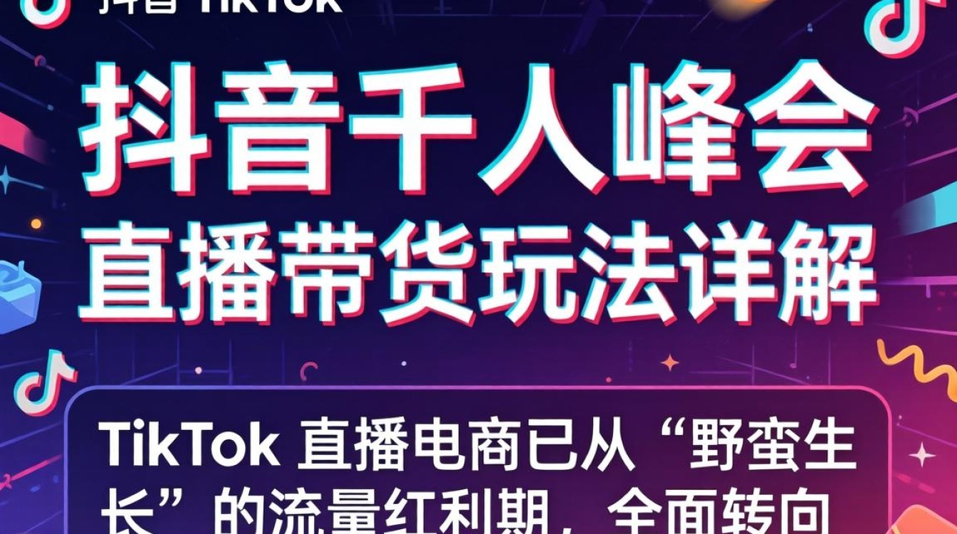 抖音千人峰会 TikTok 直播带货玩法详解