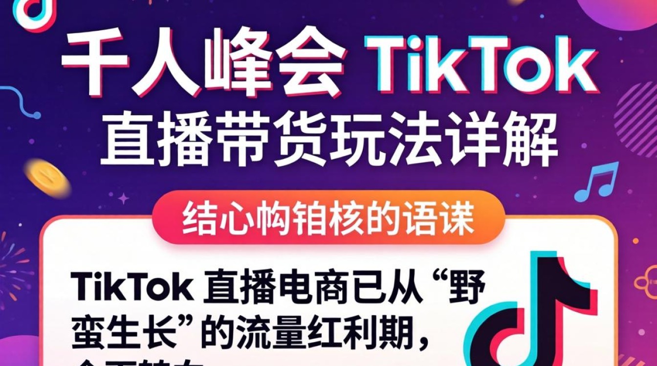抖音千人峰会 TikTok 直播带货玩法详解