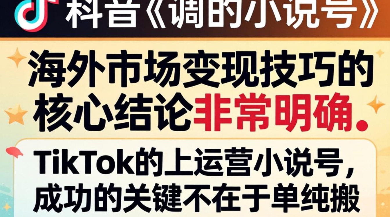 TikTok 小说号如何变现