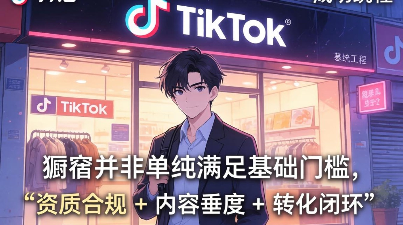 TikTok 开厨窗条件是什么
