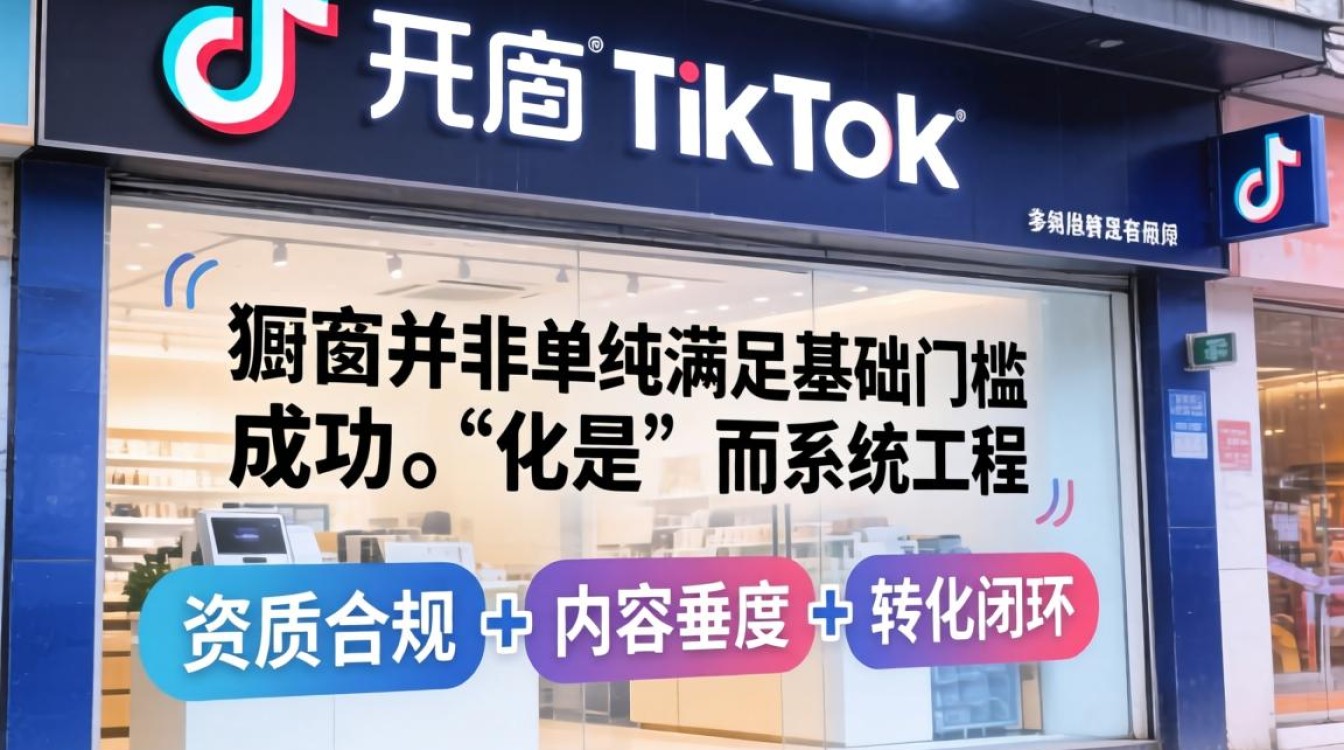 TikTok 开厨窗条件是什么