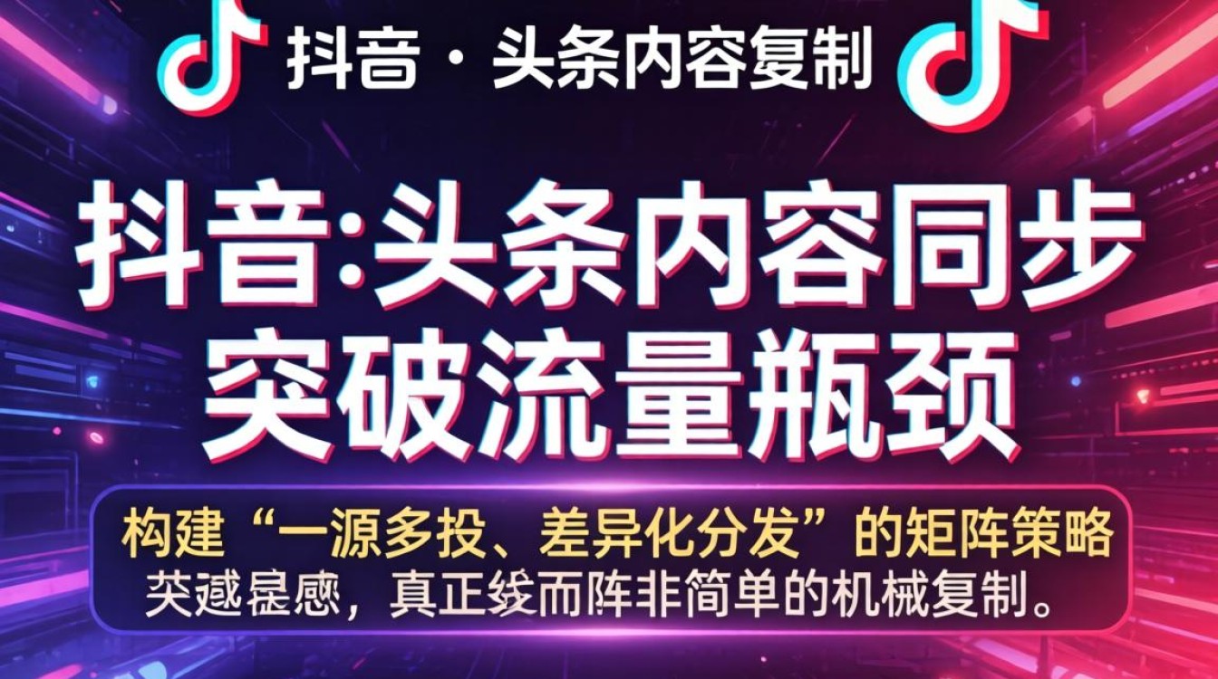 怎么能让抖音和头条同步