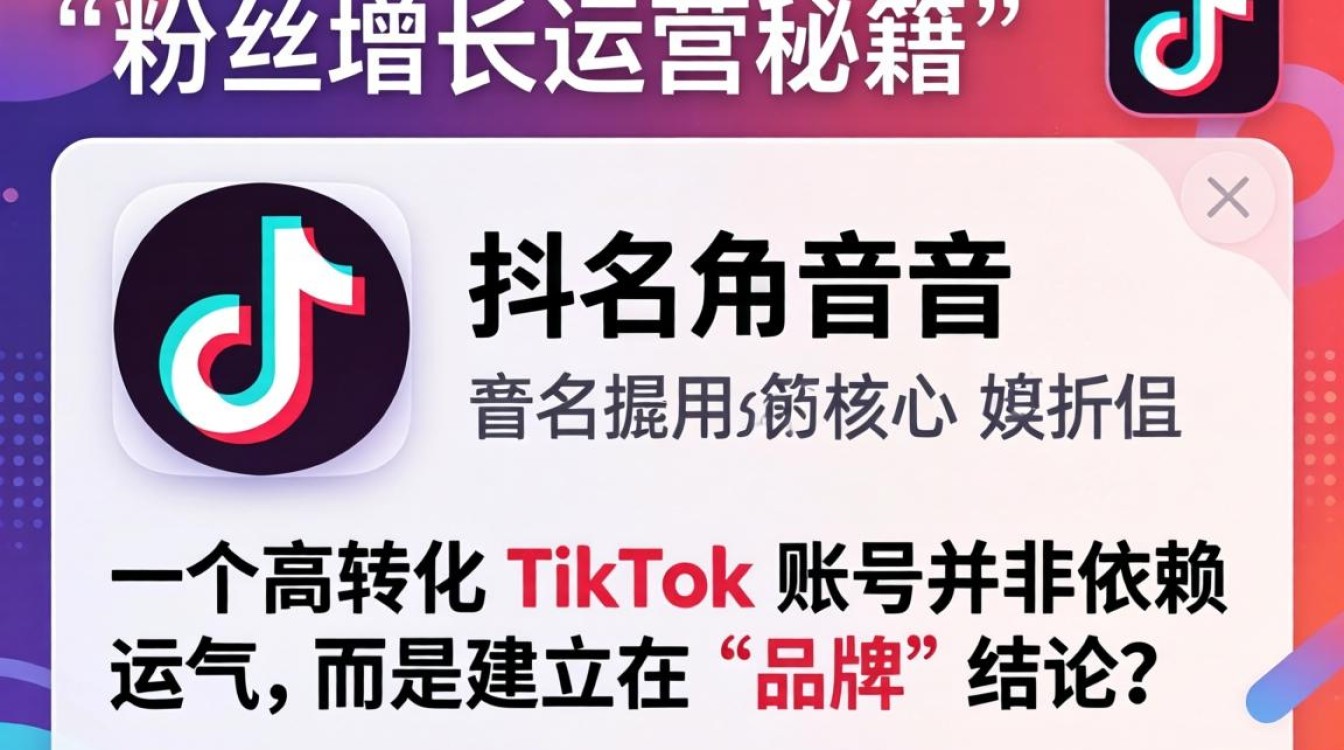 TikTok 用户名设计怎么取粉丝增长运营秘籍