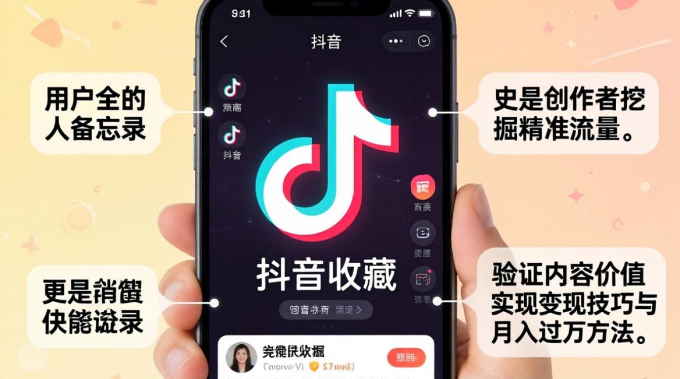 抖音收藏功能使用技巧与变现月入过万方法