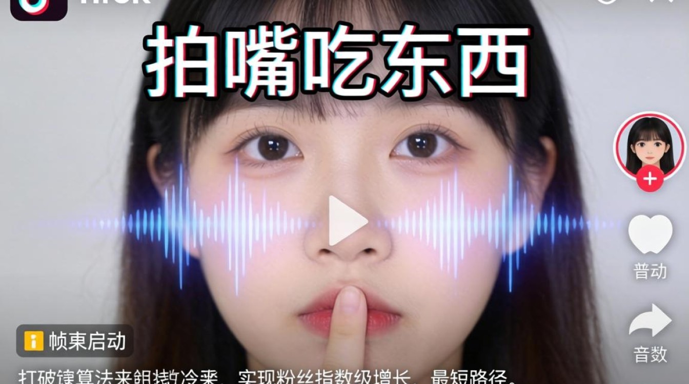 TikTok 拍嘴吃东西粉丝增长运营秘籍
