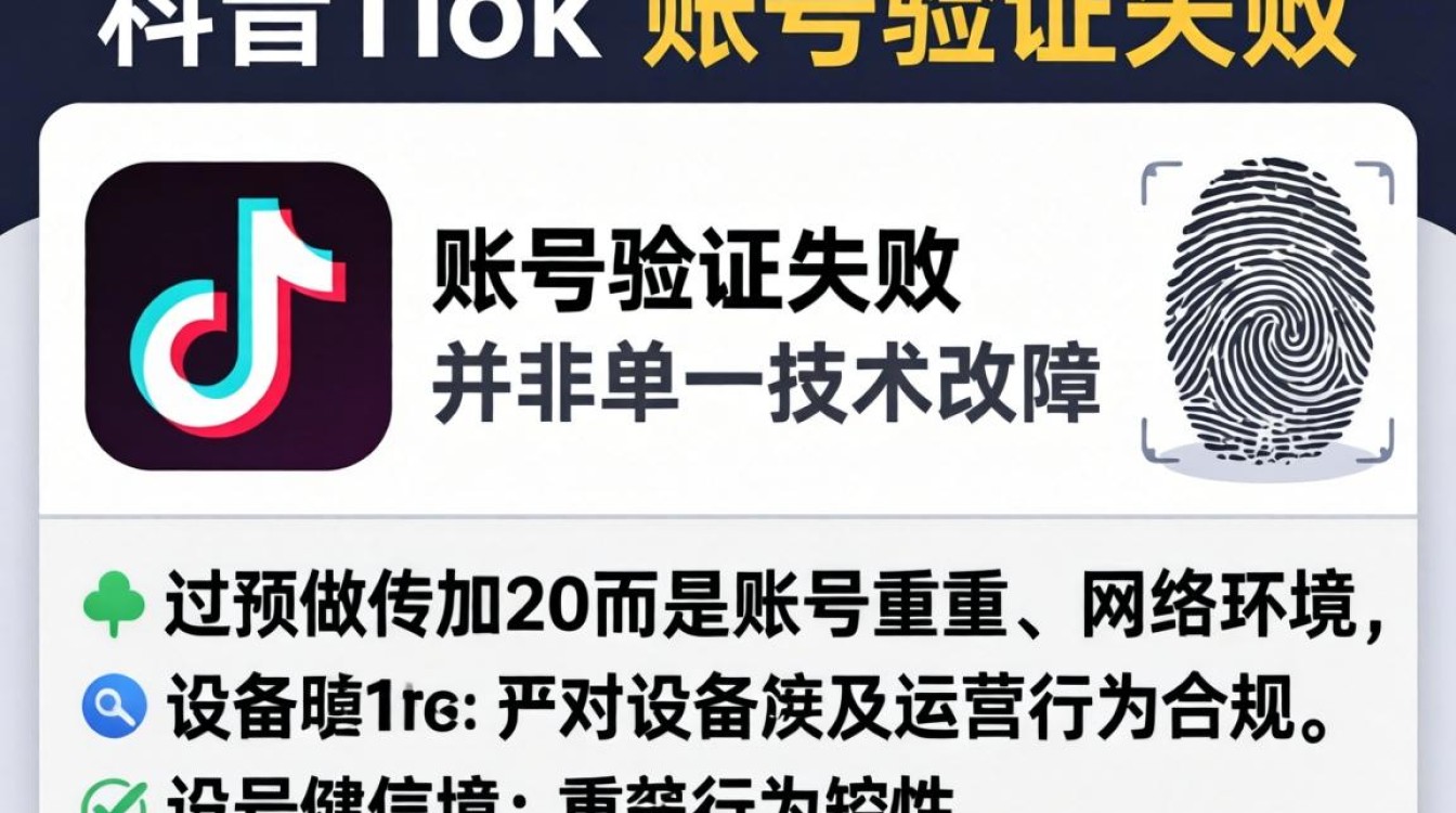 TikTok 账号验证失败原因及解决方法