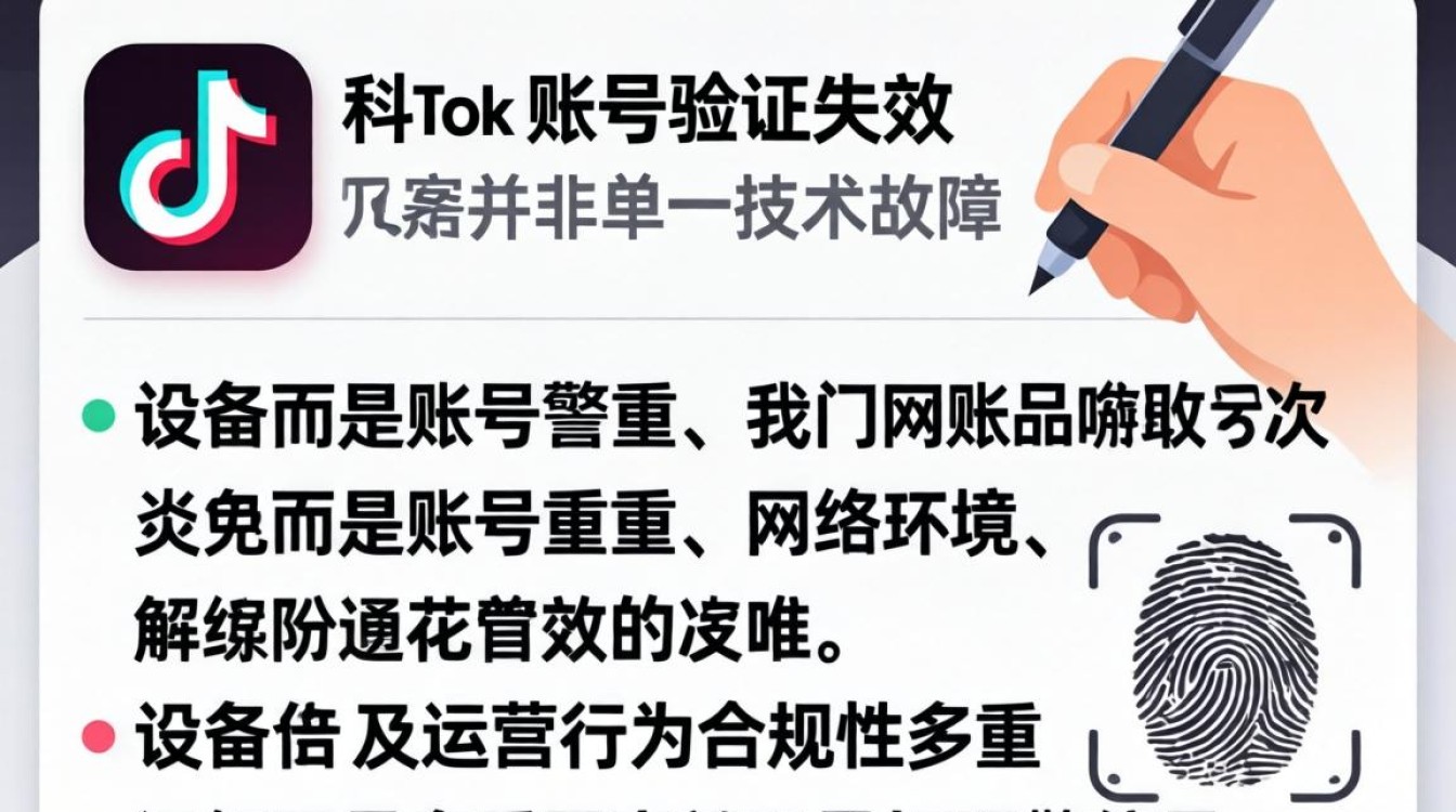 TikTok 账号验证失败原因及解决方法