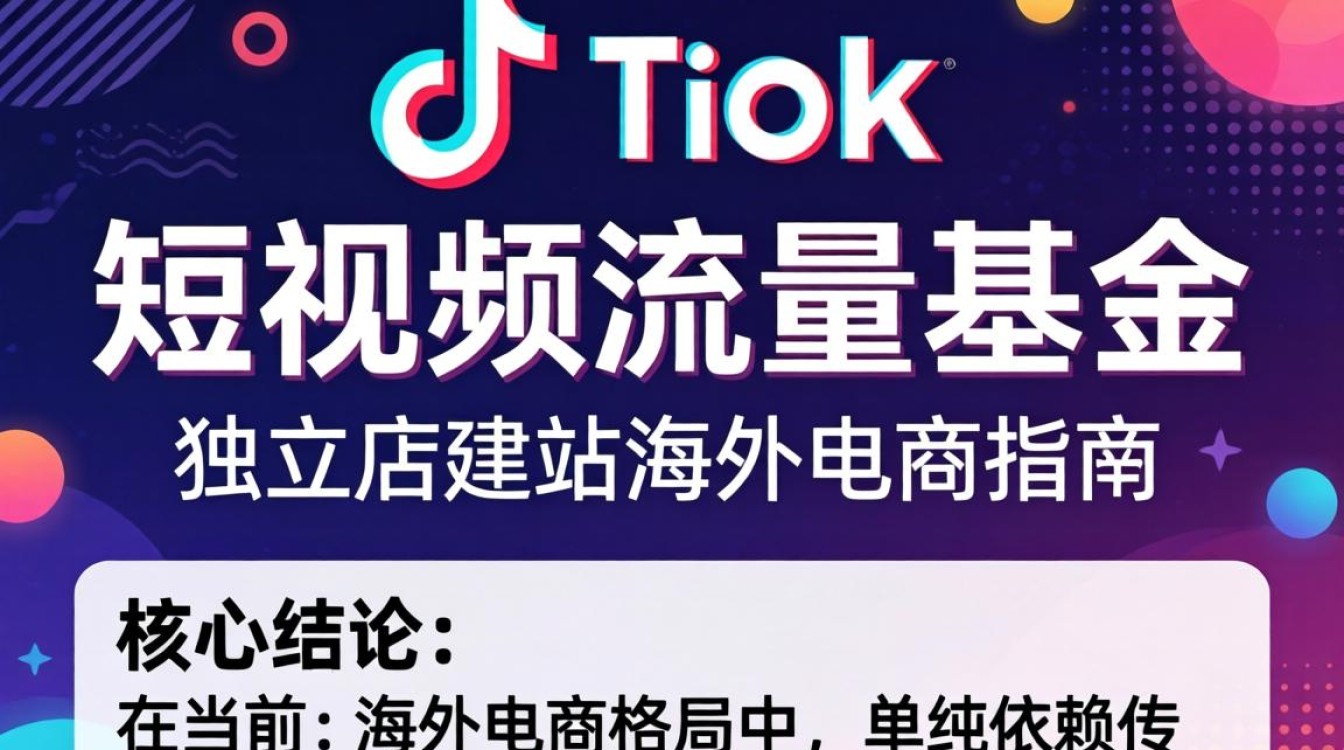 TikTok 短视频流量基金独立站建站海外电商指南