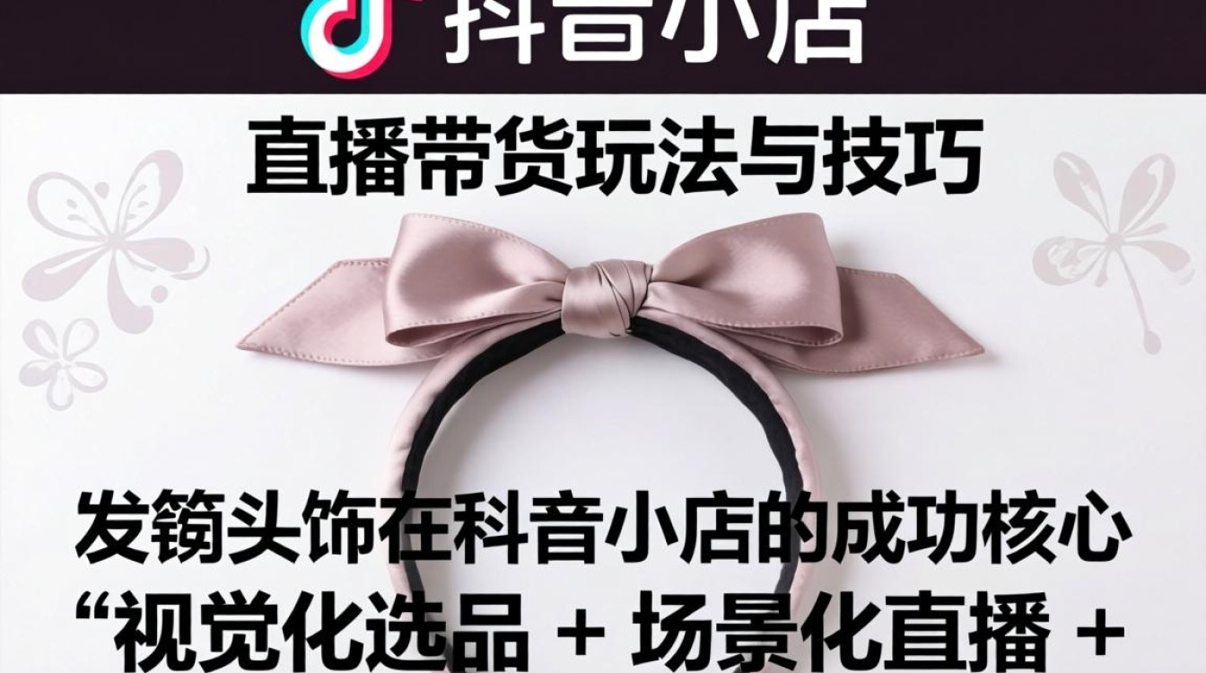 抖音小店发箍头饰带货技巧