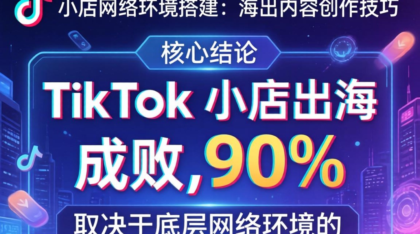 TikTok 小店网络环境搭建出海内容创作技巧