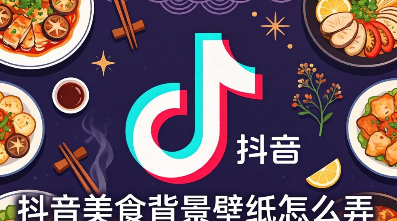 抖音美食背景壁纸怎么弄