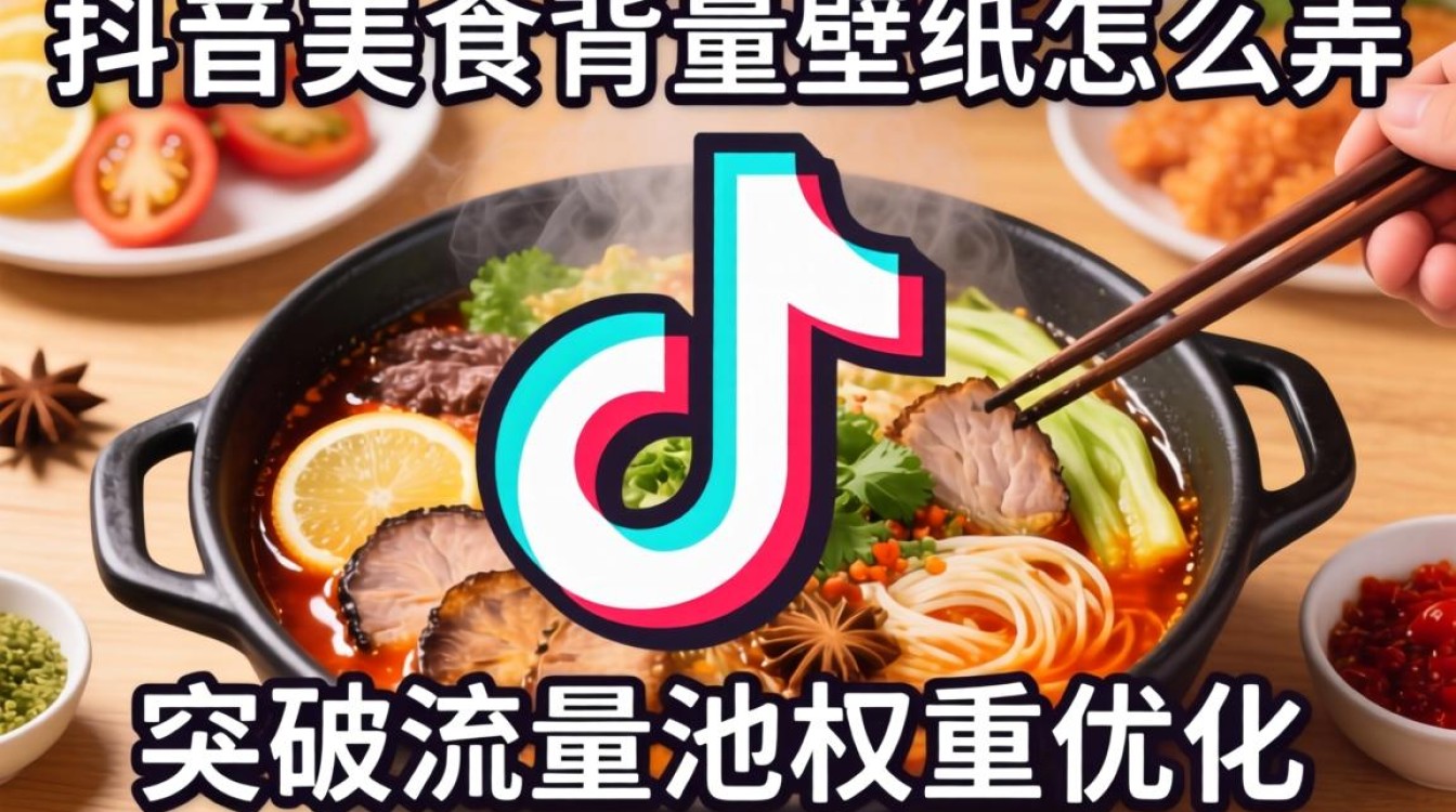 抖音美食背景壁纸怎么弄