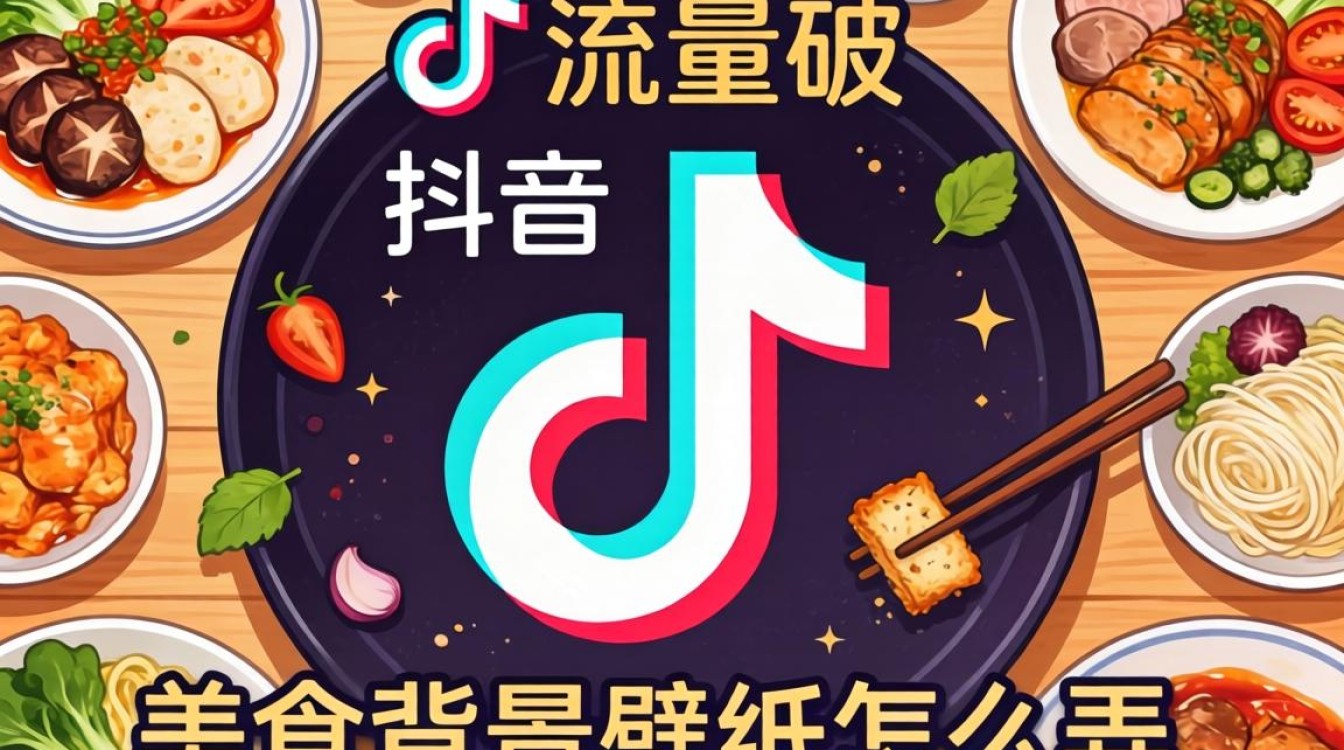 抖音美食背景壁纸怎么弄