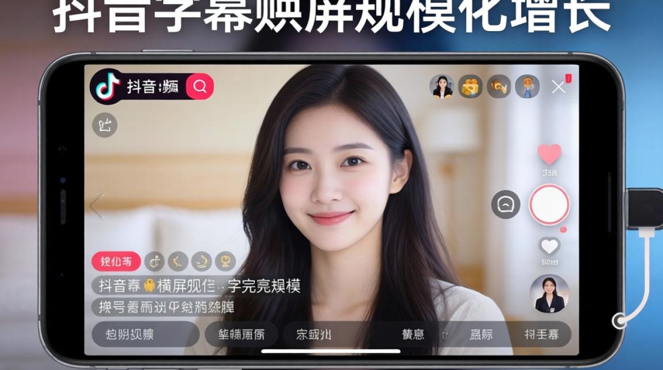 怎么让抖音字幕横屏显示