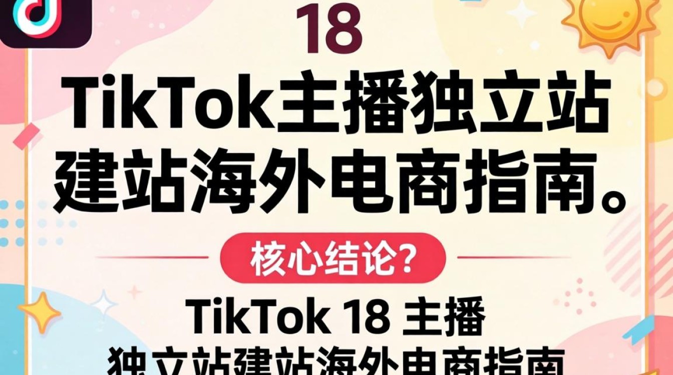 TikTok 18 主播独立站建站海外电商指南