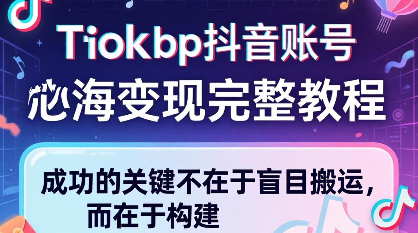 TikTok bp抖音账号出海变现完整教程