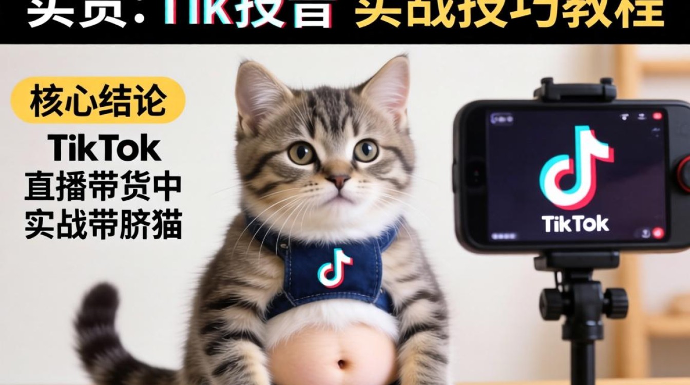 直播带货露肚脐的猫 TikTok 实战技巧教程