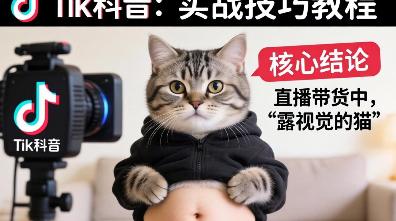 直播带货露肚脐的猫 TikTok 实战技巧教程