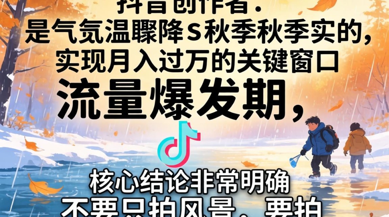 秋天突然降温怎么拍抖音