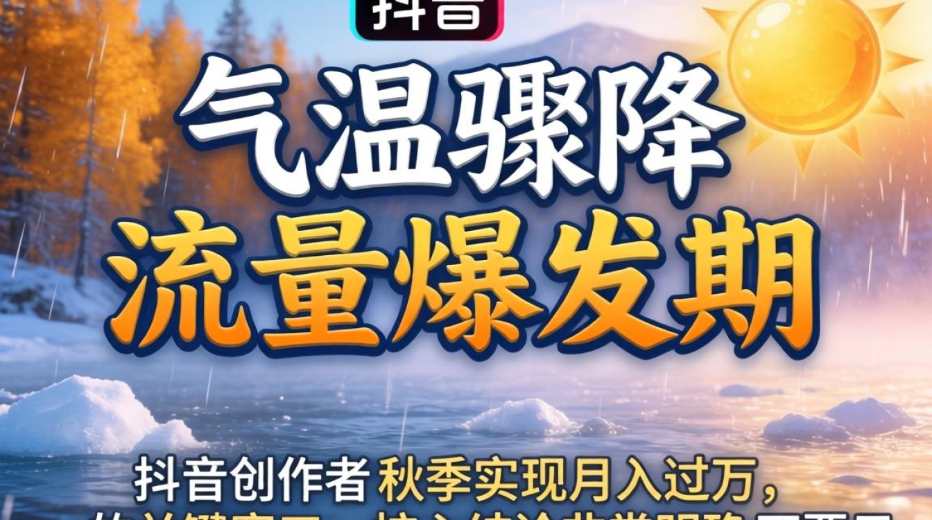 秋天突然降温怎么拍抖音