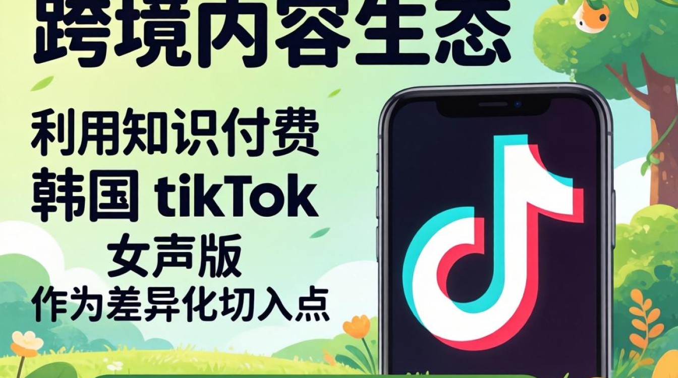 知识付费韩国 TikTok 女声版内容变现技巧