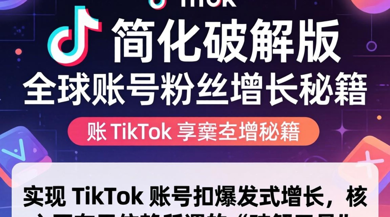 TikTok 简化破解版全球账号粉丝增长秘籍