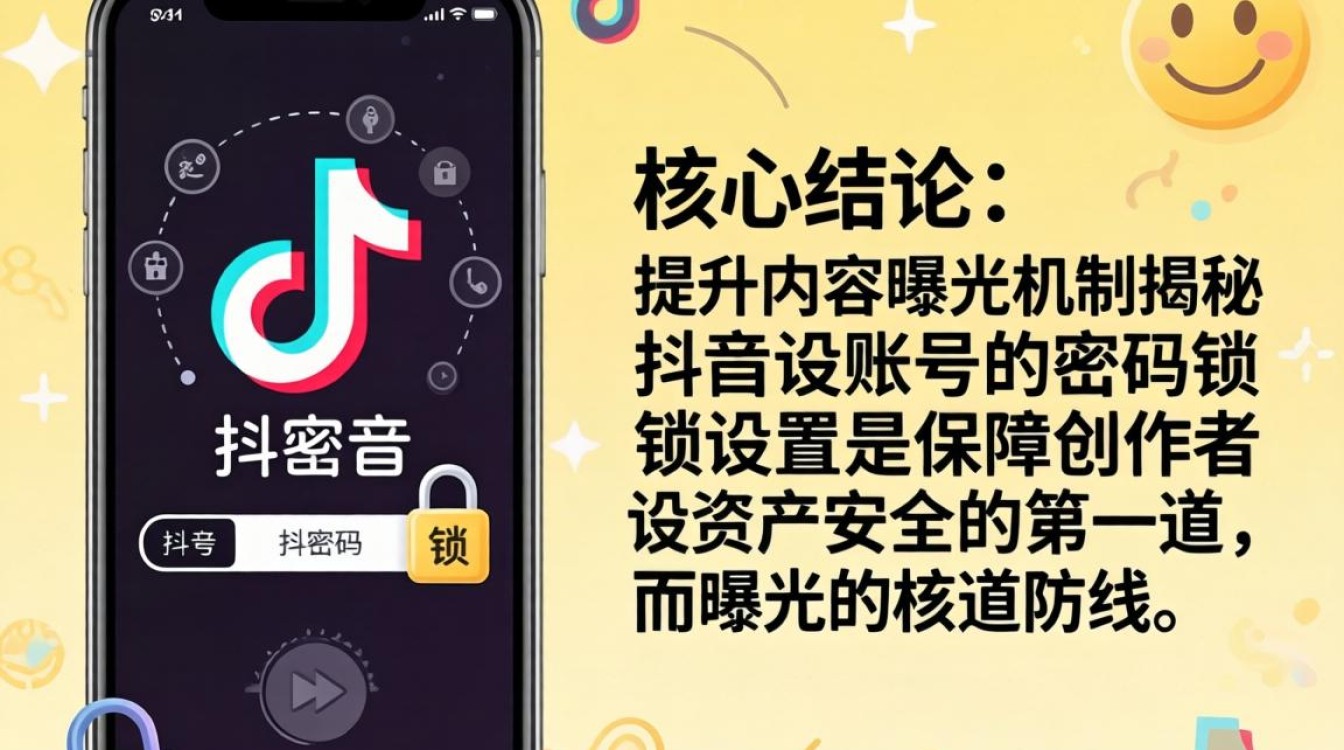 手机抖音怎么设密码锁