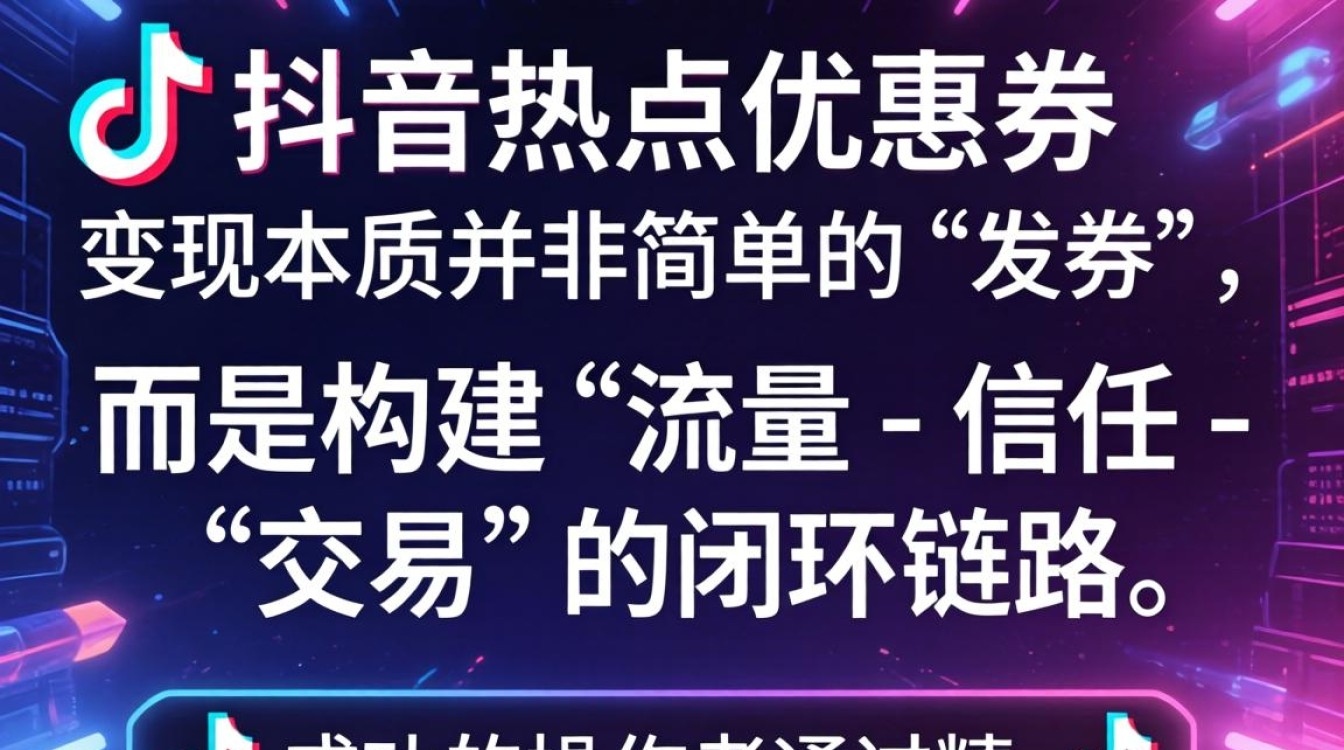 抖音优惠券变现模式与盈利方向全解析