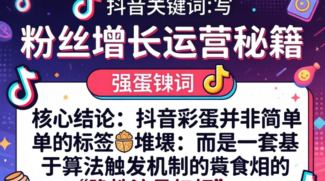抖音彩蛋关键词怎么写粉丝增长运营秘籍