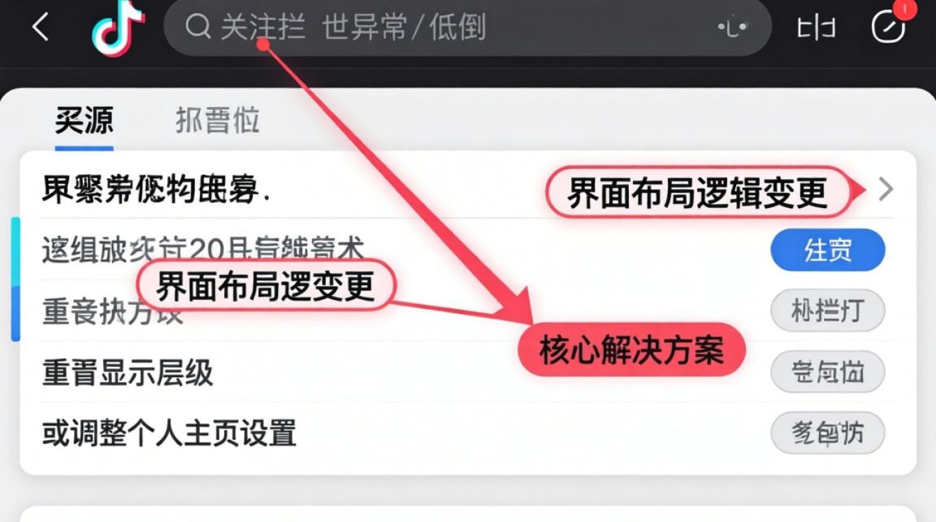 抖音关注栏怎么往下去了