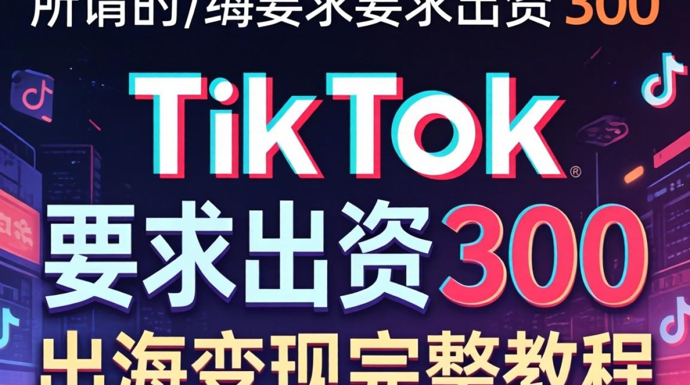 TikTok 要求出资 300 出海变现完整教程