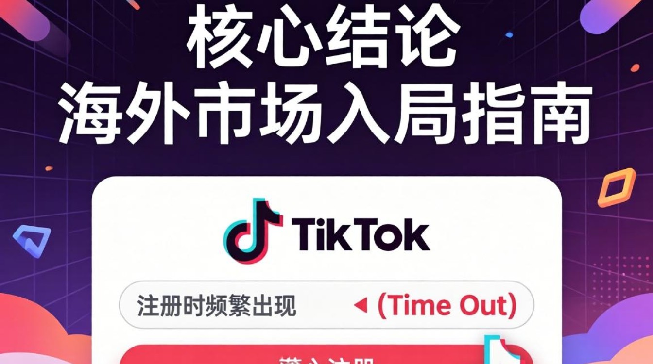 TikTok 注册显示 time out 怎么办