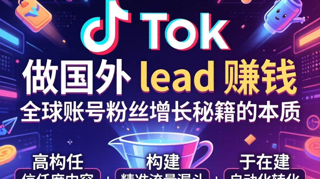 TikTok 做国外 lead 赚钱全球账号粉丝增长秘籍