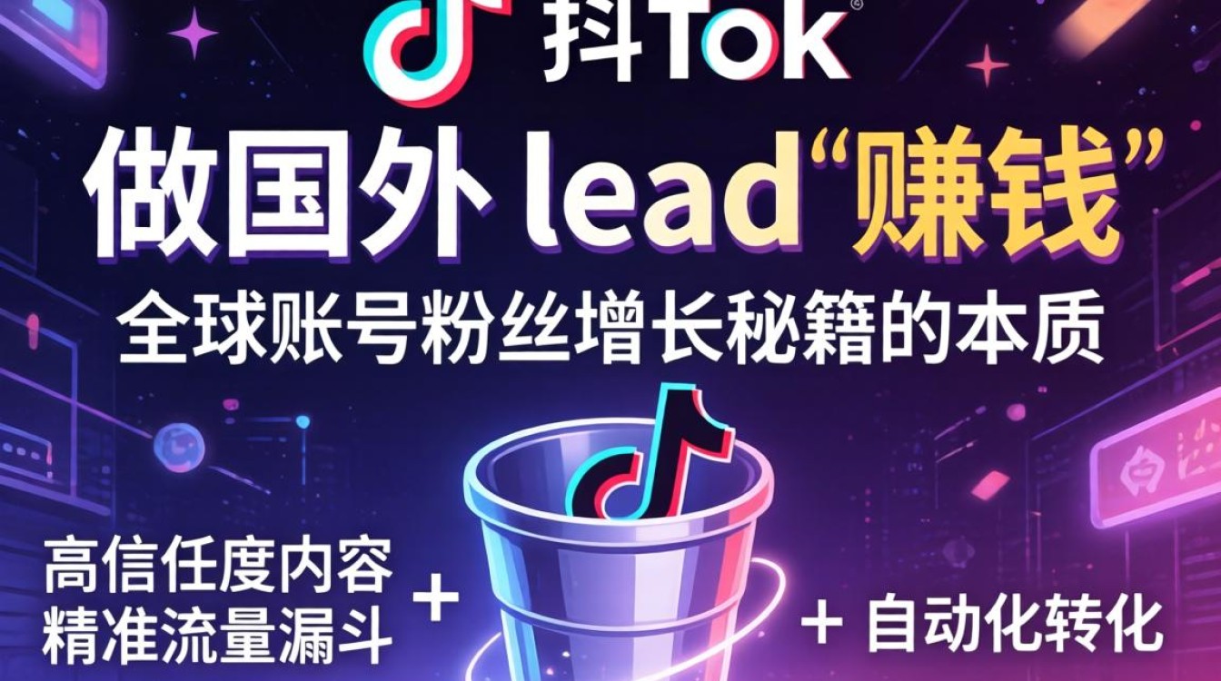TikTok 做国外 lead 赚钱全球账号粉丝增长秘籍