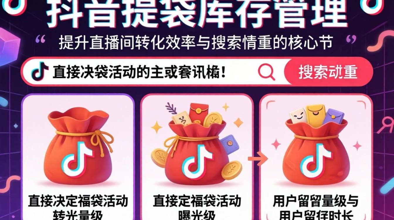 抖音福袋库存添加教程与搜索排名优化