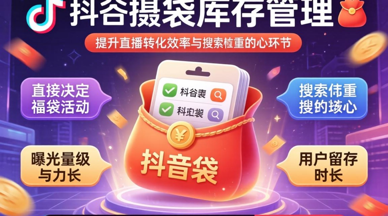抖音福袋库存添加教程与搜索排名优化