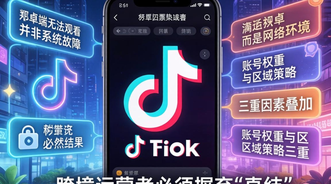 TikTok 安卓无法观看原因及跨境运营从入门到进阶