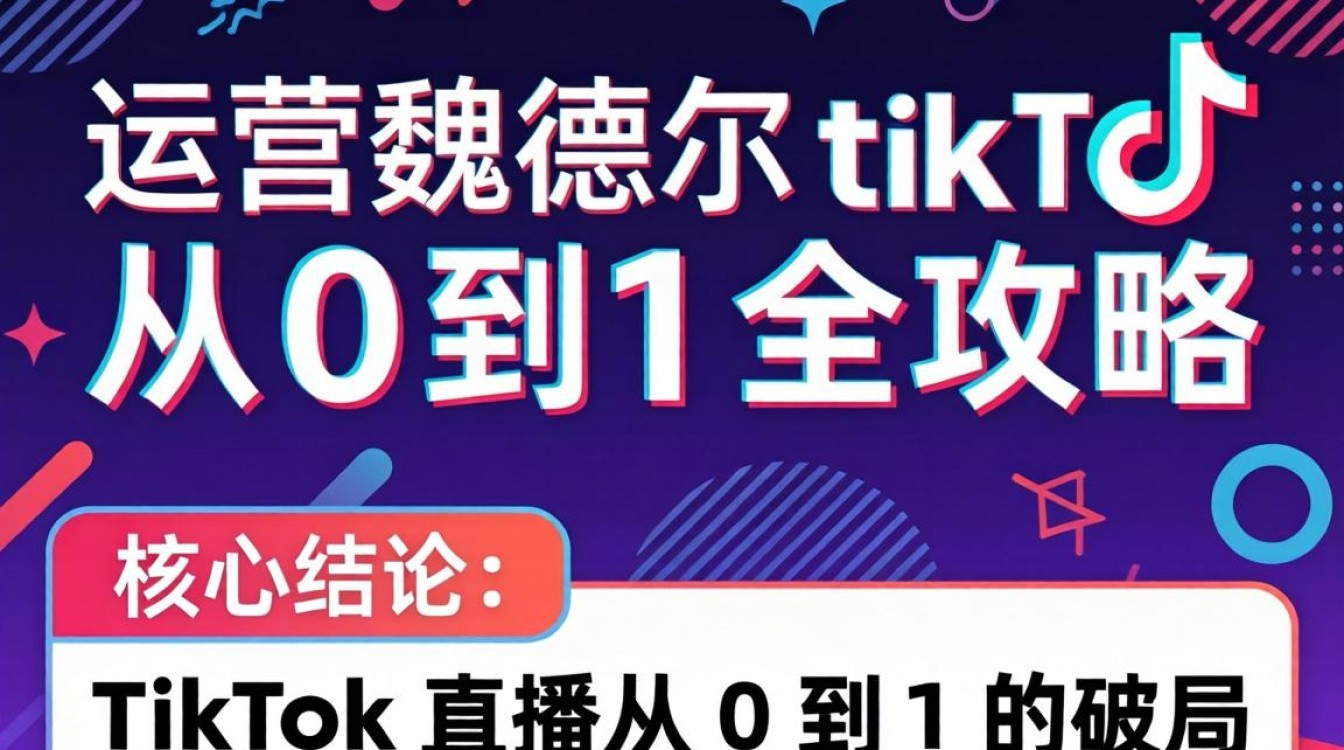 直播运营魏德尔tiktok演讲从0到1全攻略