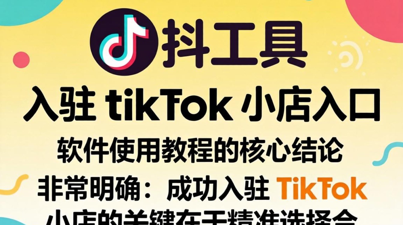 TikTok小店入驻入口及软件使用教程