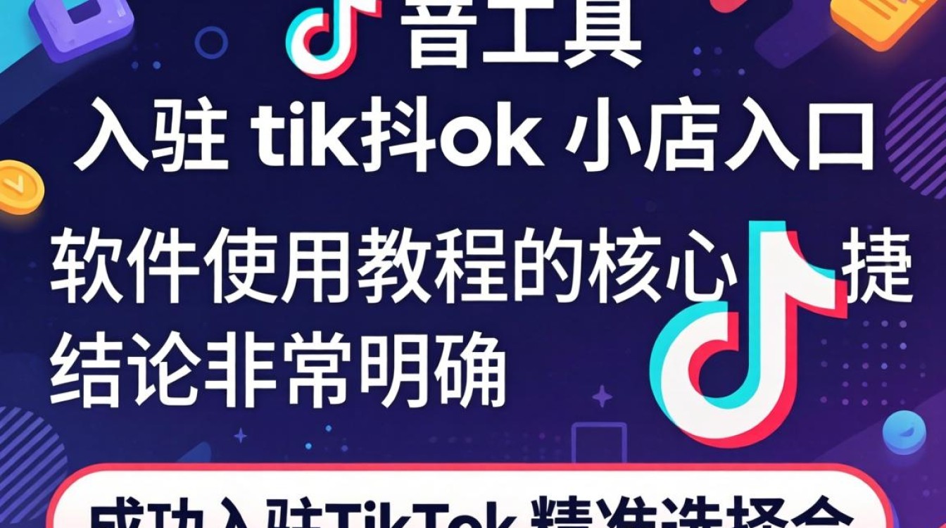 TikTok小店入驻入口及软件使用教程